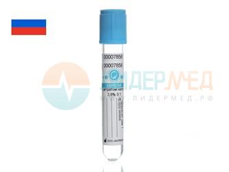 Пробирка ваккуумная КОРВЕЙ с цитратом натрия 3,8%